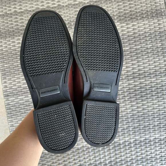 Johnston & Murphy Leather 11.5 M Penny Loafers Slip-On Brown Made in Brazil - Picture 11 of 13